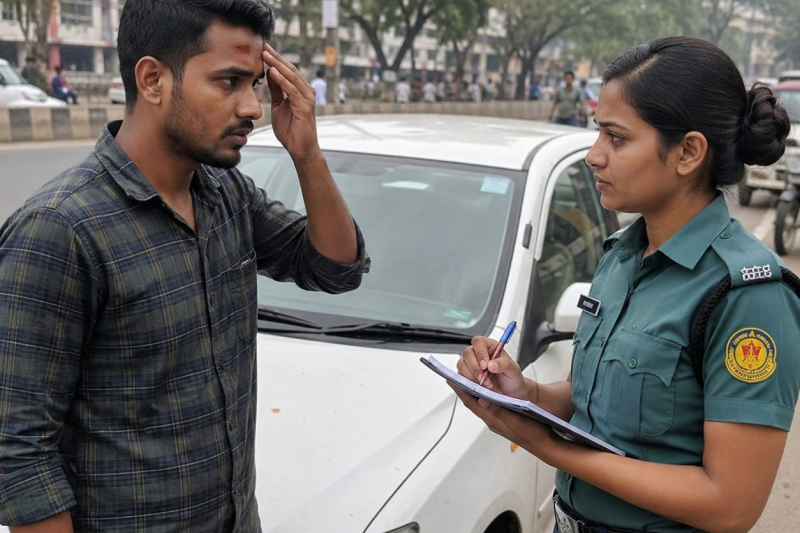 আমি তাকে ১৪২ কিমি/ঘণ্টা বেগে গাড়ি চালানোর জন্য মামলা দিতে যাচ্ছিলাম, কিন্তু যখনই তার কপালে সেই পুরোনো ক্ষতচিহ্নটি দেখলাম, আমার শিরায় রক্ত চলাচল যেন থমকে গেল। আমি ভুল করিনি—এটি তিনিই ছিলেন। সেই মানুষটি, যিনি বারো বছর আগে এক ভয়াবহ রাতে আমার জীবন বাঁচিয়েছিলেন, যখন আমি সব আশা হারিয়ে ফেলেছিলাম।